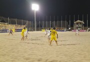 پیروزی تیم فوتبال ساحلی صدرشیمی یزد برابر حیات داود گناوه بوشهر 
