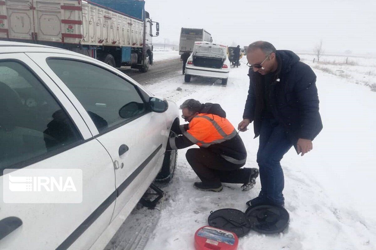 پلیس راه: تردد خودروها در کندوان بدون زنجیرچرخ ممنوع است