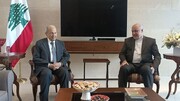السفير الايراني في بيروت يجري مباحثات مع رئيس جمهورية لبنان