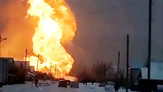 انفجار در خط لوله اصلی گاز استان لوهانسک اوکراین