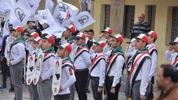 مراسم بزرگداشت سالروز شهادت فرماندهان پیروزی در مدارس ۴ استان عراق + عکس