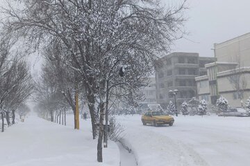 Hiver 2023 : chutes de neige à Ardebil au nord-ouest de l’Iran