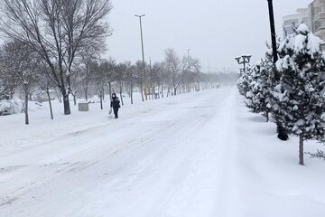 Hiver 2023 : chutes de neige à Ardebil au nord-ouest de l’Iran