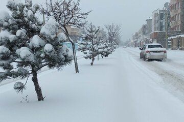 Hiver 2023 : chutes de neige à Ardebil au nord-ouest de l’Iran