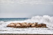 وزش باد شدید و افزایش ارتفاع موج در آب‌های جنوب