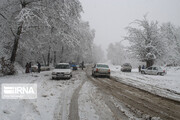 محورهای کوهستانی مازندران برفی و لغزنده است