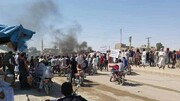 تظاهرات سوری ها علیه شبه نظامیان آمریکایی
