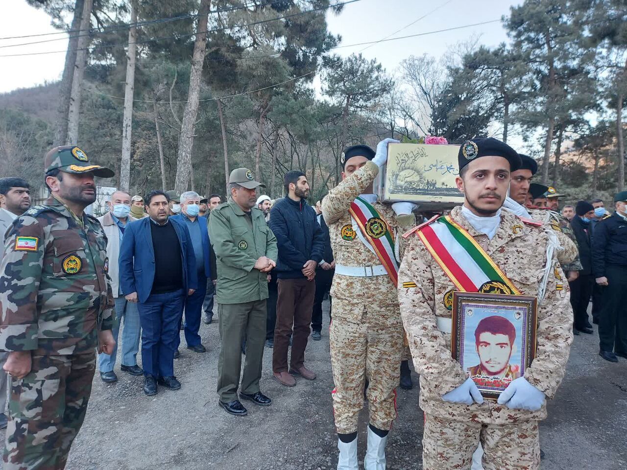 شهید گمنام گلستانی پس از تعیین هویت‌ در آزادشهر تشییع شد