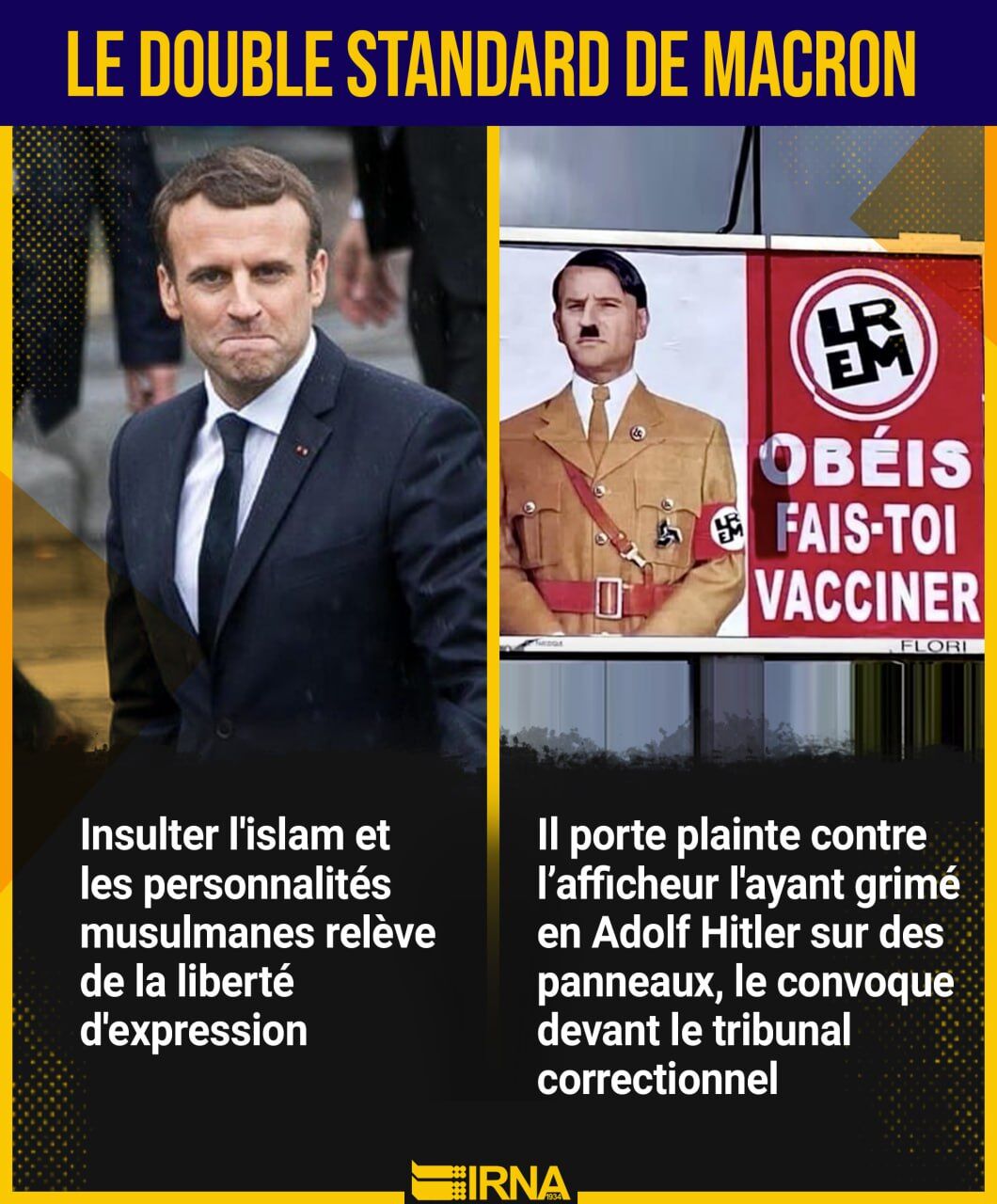Liberté d’expression et le double standard de Macron