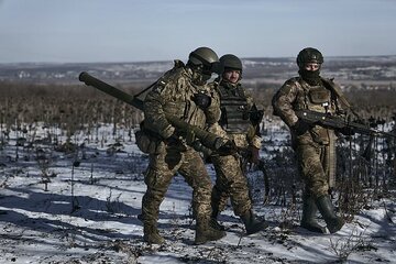 تصرف شهرک سولدار در شرق اوکراین توسط نیروهای روسیه