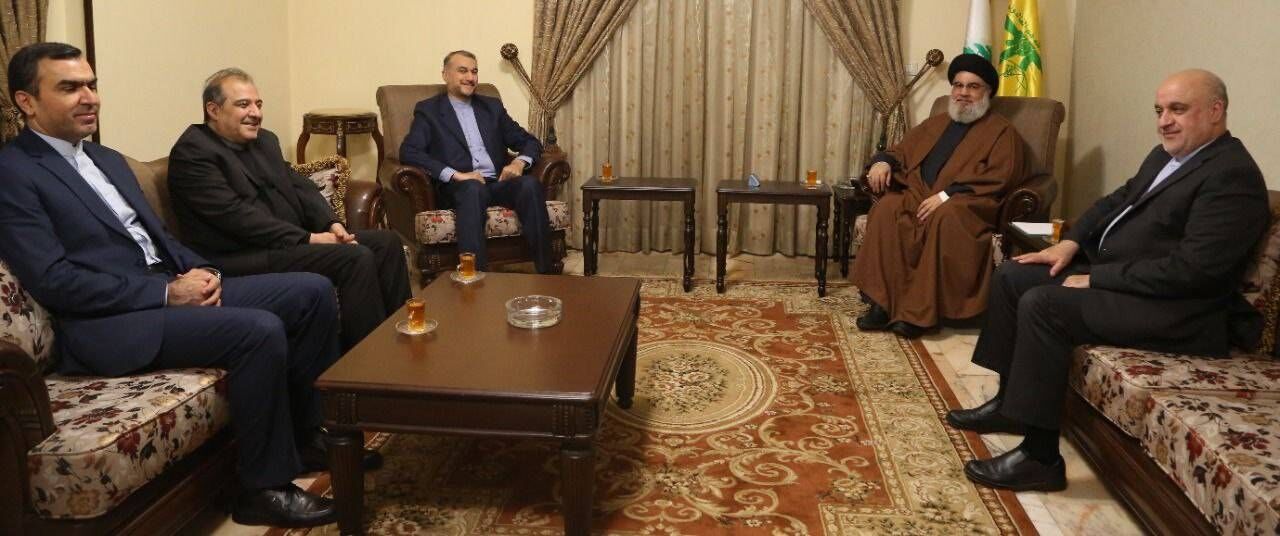 Irans Außenminister trifft sich mit Seyyed Hassan Nasrallah