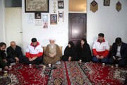 رییس جمعیت هلال احمر کشور با خانواده شهدای مدافع امنیت البرز دیدار کرد