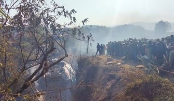 جان باختگان سقوط هواپیمای نپالی به ۶۷ نفر رسید