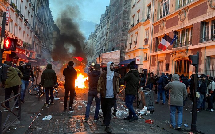 پاریس در آشوب / تظاهرات اعتراضی مردم فرانسه به خشونت کشیده شد