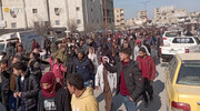 تظاهرات مردم رقه سوریه علیه شبه نظامیان آمریکایی