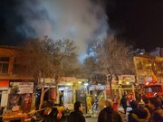 آتش سوزی بازار قوچان مهار شد