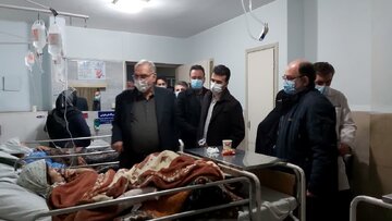 وزیر بهداشت از مصدومان زلزله خوی در ارومیه عیادت کرد