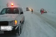 هلال‌احمر خراسان‌شمالی به هزار و ۲۵۵ مسافر گرفتار در برف امدادرسانی کرد