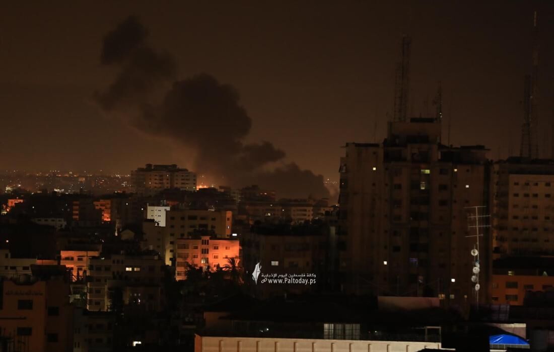 المقاومة الفلسطينية في قطاع غزة ترد على عدوان جوي صهيوني 