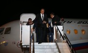 وزیر خارجه روسیه با هیات ۹۰ نفره دیپلماتیک، نظامی، بازرگانی و رسانه ای وارد بغداد شد