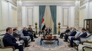 رئیس جمهور عراق بر ارتقای سطح روابط بین بغداد و تهران تاکید کرد 
