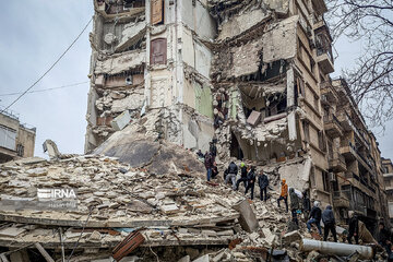 کشف پیکرهای ۱۹ فلسطینی دیگر در زیر آوارهای زلزله سوریه
