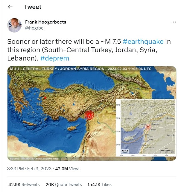 گسیختگی سامانه گسله آناتولی شرقی مسبب زلزله ترکیه/پیش‌بینی محقق هلندی با شانس همراه بوده
