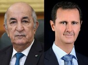 رئیس جمهوری الجزایر بر ایستادگی کشورش در کنار سوریه تاکید کرد
