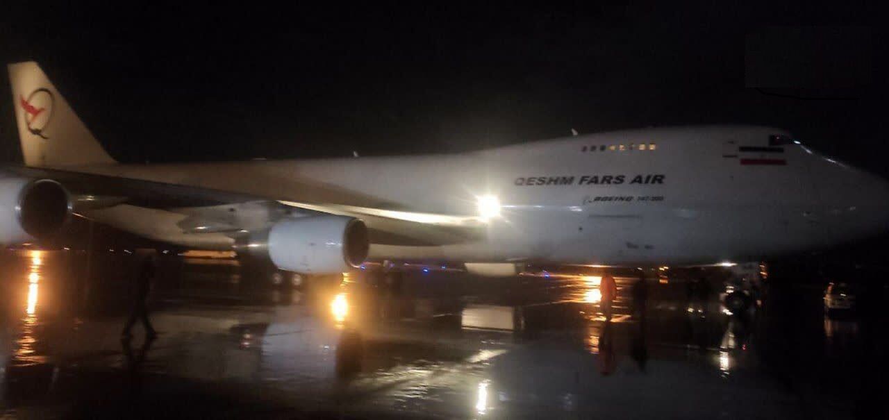 هواپیمای حامل کمک‌های بشردوستانه ایران وارد فرودگاه دمشق شد + فیلم
