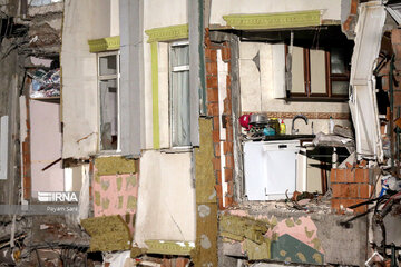 En images ; dégâts du séisme à Gaziantep, en Türkiye