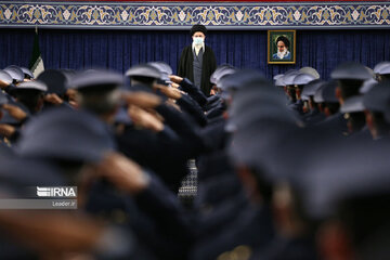 Supreme Leader's meeting with  Army Air Force commanders, staff members