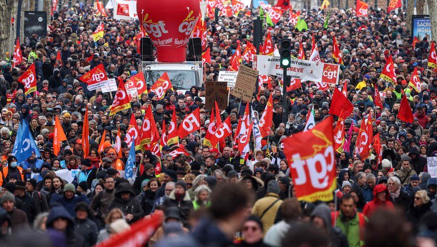 Réforme des Retraites : La 3e journée de la mobilisation nationale en France contre le régime Macronie