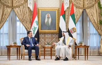 نخست‌وزیر عراق با رئیس امارات دیدار کرد 