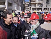 دیدار بشار اسد با رئیس ستاد الحشد الشعبی 