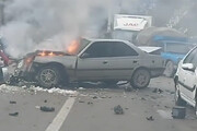 تصادف سه خودرو در جاده آستارا-نمین یک کشته برجا گذاشت