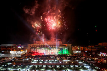 Milad, Azadi Towers lit with colors to mark Iran's Islamic Revolution Anniv