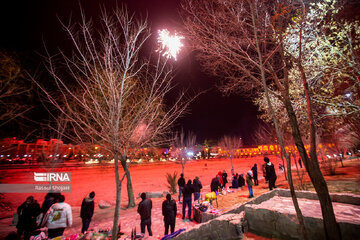 Milad, Azadi Towers lit with colors to mark Iran's Islamic Revolution Anniv