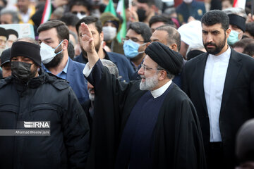 President Raisi attends 44th victory anniversary of Islamic Revolution