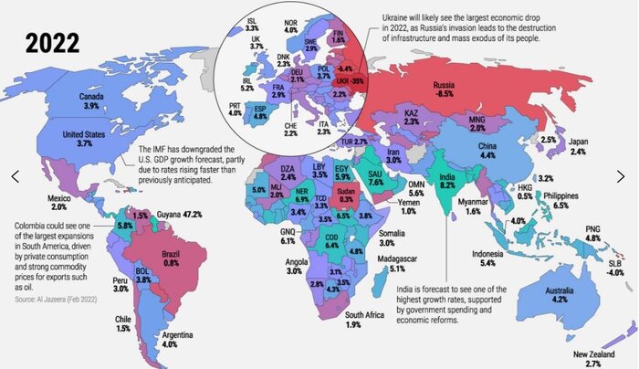 کرونا و جنگ اوکراین اقتصاد جهان را به لبه پرتگاه کشاندند