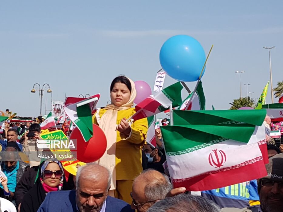 جشن باشکوه ساحل‌نشینان بوشهری خلیج فارس در چهل و چهارمین سالروز پیروزی انقلاب