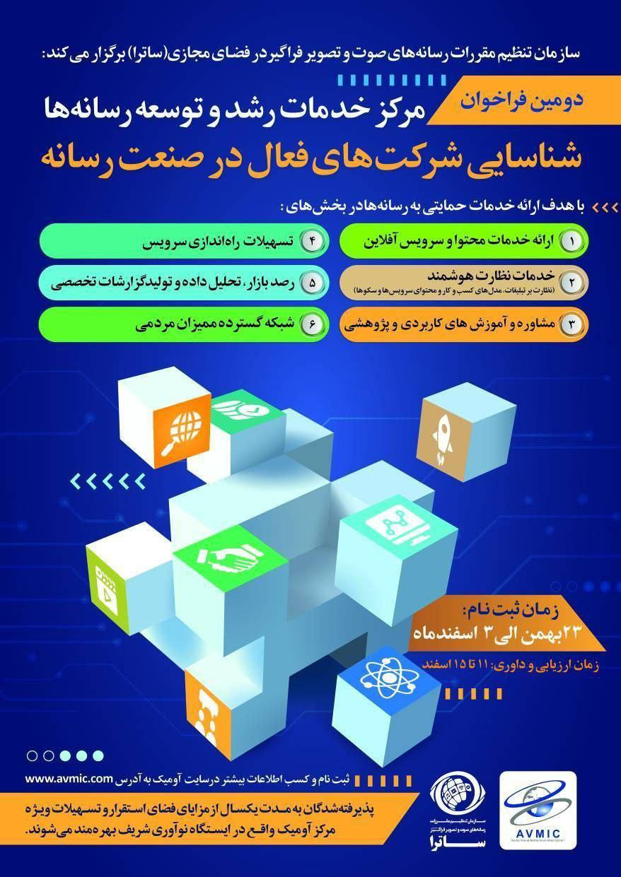 ساترا برای حمایت از کسب و کارهای نوپا در حوزه صوتو تصویر فراگیر فراخوان داد