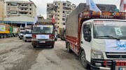 اولین کاروان کمک های حزب الله لبنان راهی سوریه شد + عکس