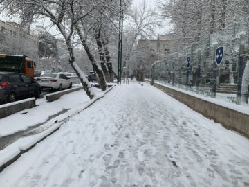برف از بام تا بازار تهران/ پایتخت در چهارمین برف زمستانی