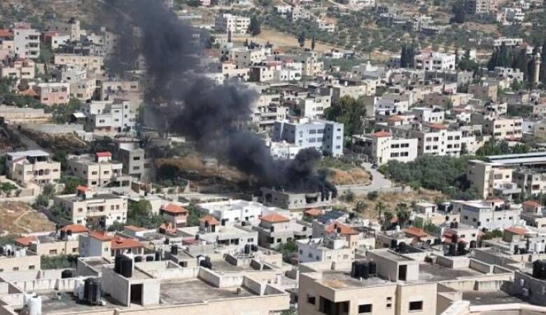 نبرد مبارزان فلسطینی با ارتش اسرائیل در جنین/ سرنگونی یک پهپاد صهیونیستها

