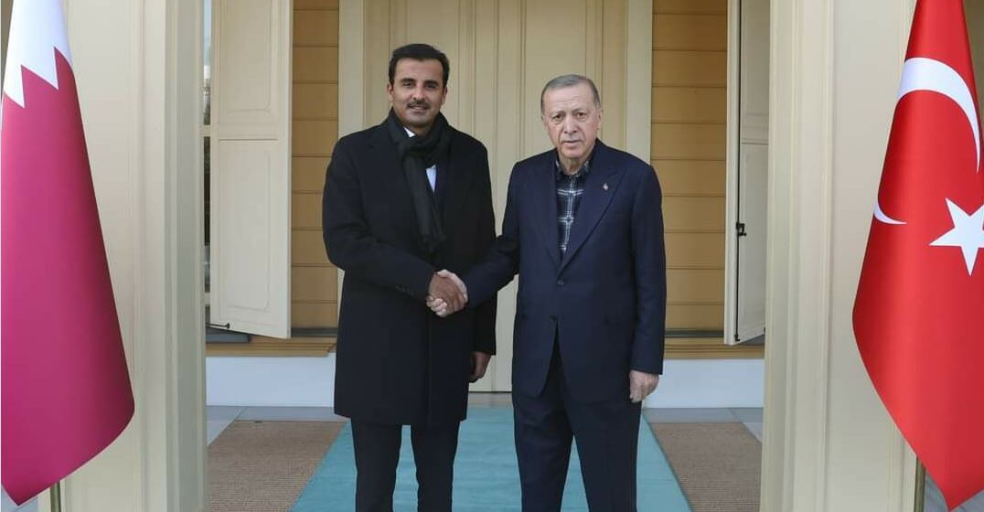 دیدار اردوغان و امیر قطر در استانبول