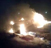 قاچاق سوخت در جنوب کرمان باز قربانی گرفت؛ این بار ۲ نفر زنده‌زنده سوختند+فیلم