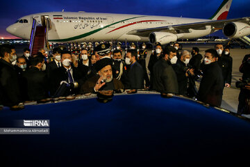 Le président Raïssi arrive à Pékin