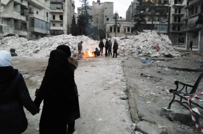 گزارش خبرنگار ایرنا از مشکلات اسکان زلزله زدگان حلب + فیلم