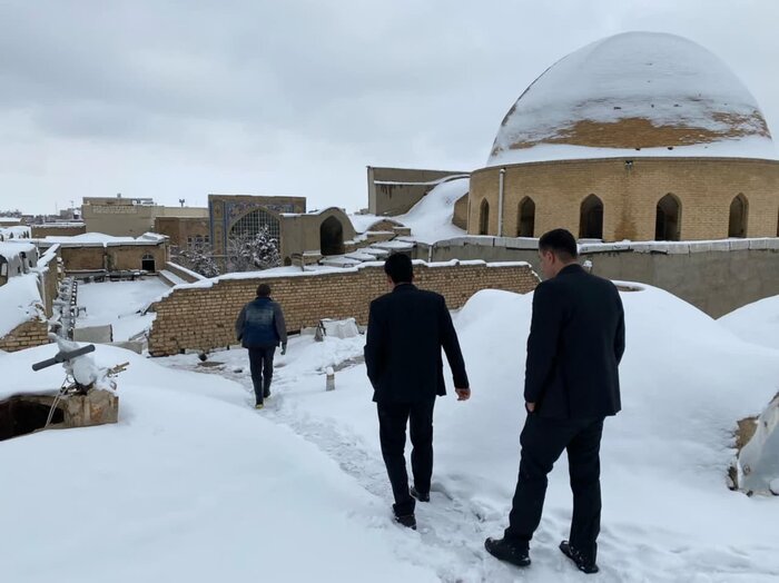 ۹ هزار مترمربع از مساحت ابنیه تاریخی استان مرکزی برفروبی شد