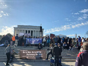 معترضان ضدجنگ در واشنگتن تظاهرات کردند